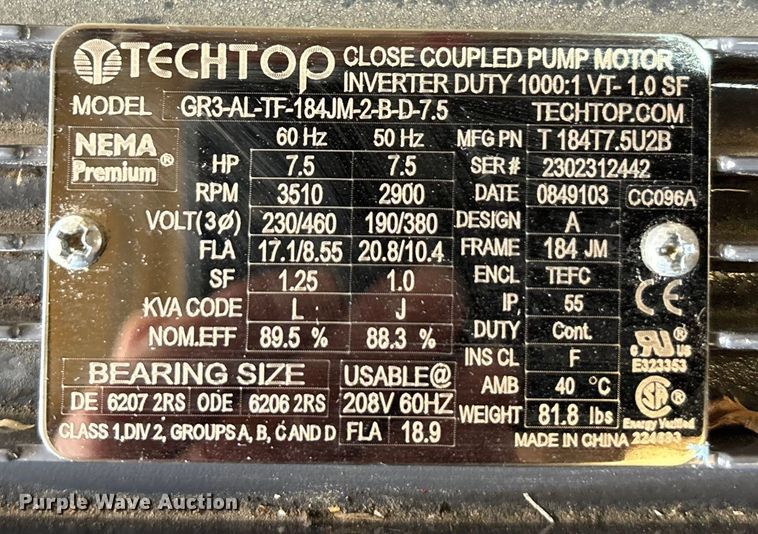 image for item DK0220 TechTop electric motor