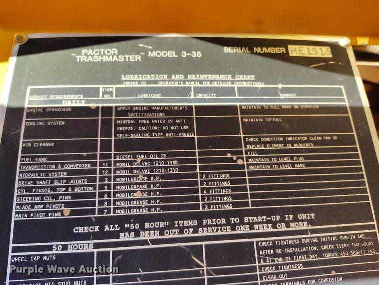 image for item DP5162 CMI TM-3-350 landfill compactor