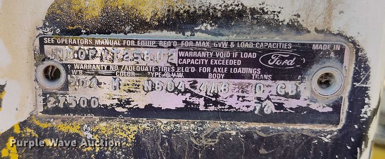 image for item DP5163 1974 Ford LN800 refuse truck