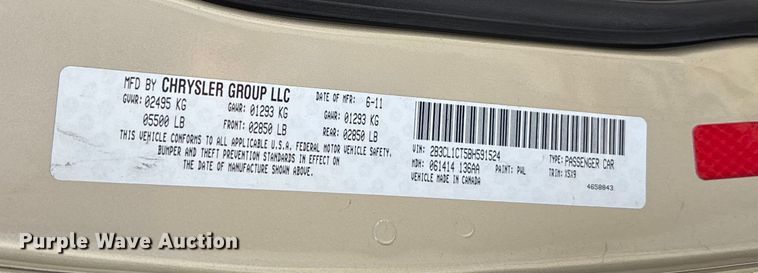 image for item DW7272 2011 Dodge Charger Police 