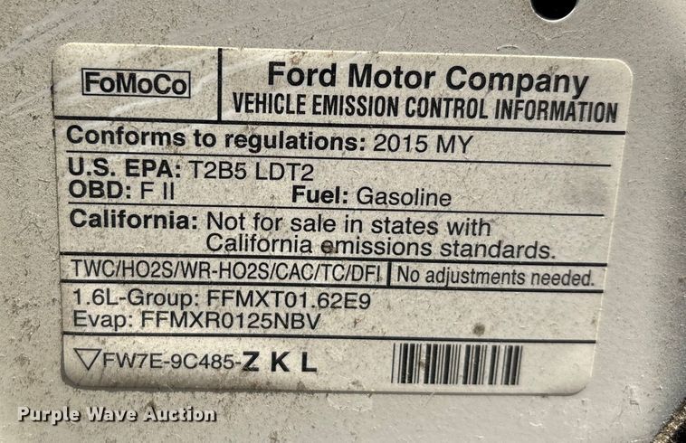 image for item DW7281 2015 Ford Escape SE SUV