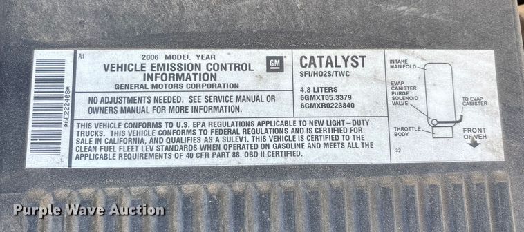 image for item DW7282 2006 Chevrolet Silverado 1500 Ext. Cab pickup truck