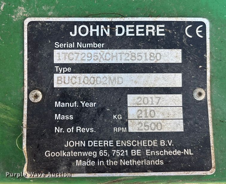 image for item DW7289 John Deere 1570 Terraincut ZTR lawn mower