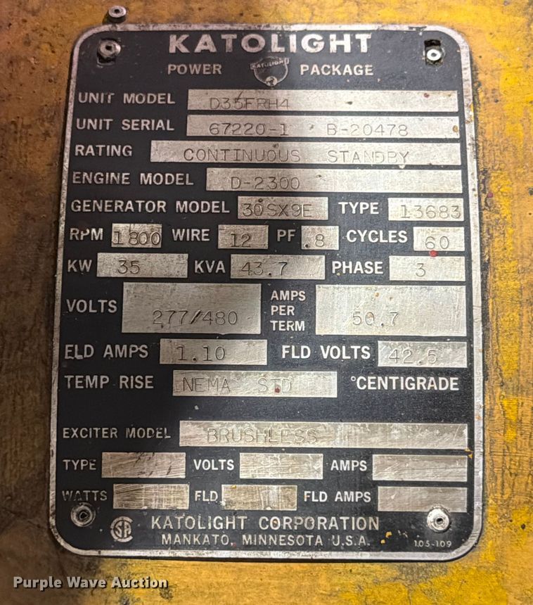 image for item DX5901 Kato 30SX9E generator