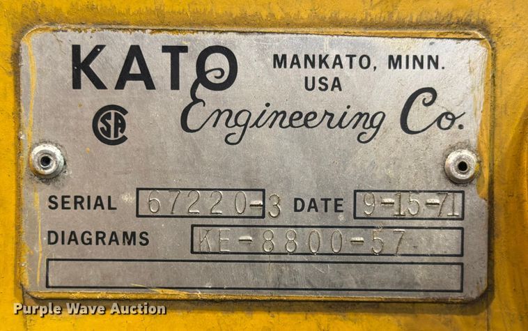 image for item DX5902 Kato 30SX9E generator