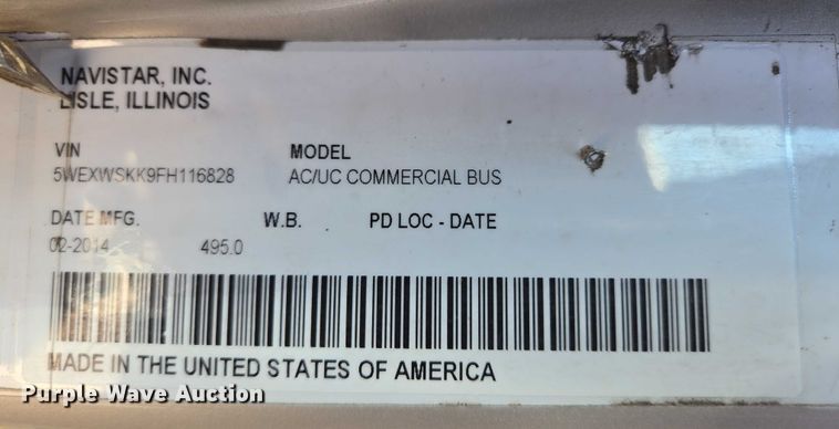 image for item DX7407 2015 IC shuttle bus