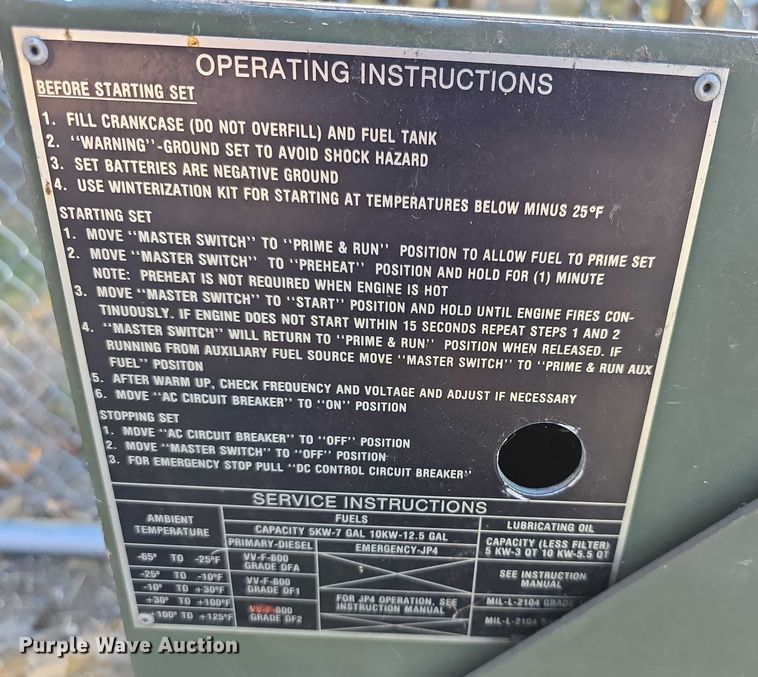 image for item DZ3572 Donaldson generator