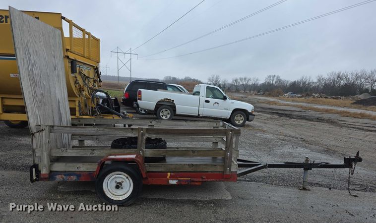 image for item DZ3628 Shop Built  tilt deck utility trailer