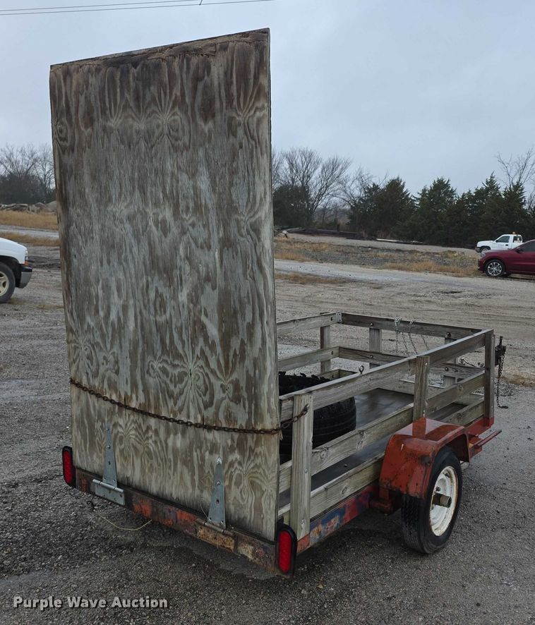 image for item DZ3628 Shop Built  tilt deck utility trailer