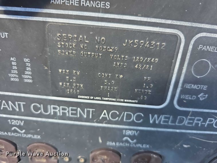 image for item DZ3634 (2) Miller welder/generators