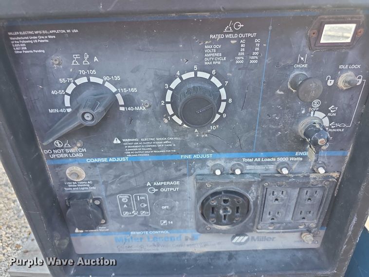 image for item DZ3634 (2) Miller welder/generators