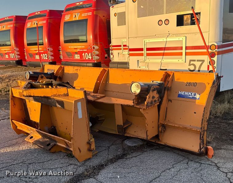 image for item EA2056 Henke REL 12 wheel loader snow plow