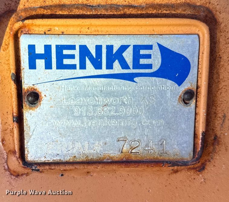 image for item EA2056 Henke REL 12 wheel loader snow plow