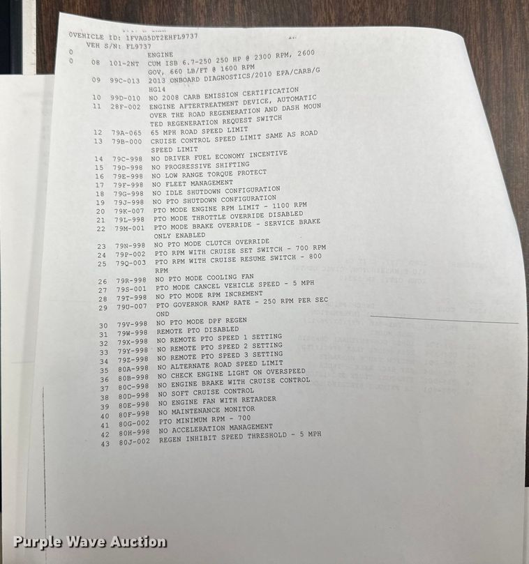 image for item EA2057 2014 Freightliner 108SD dump truck