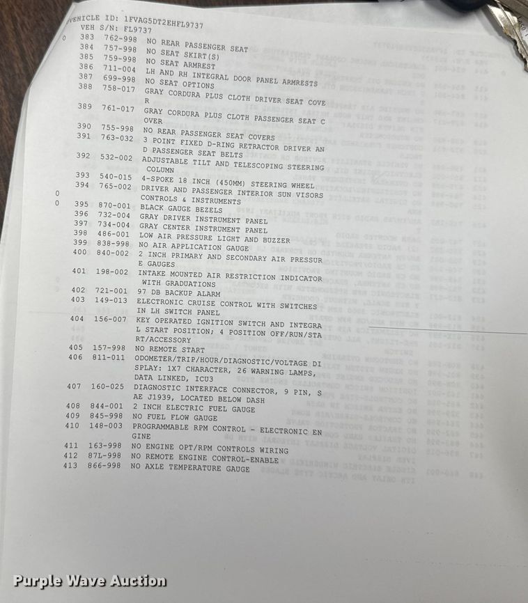 image for item EA2057 2014 Freightliner 108SD dump truck