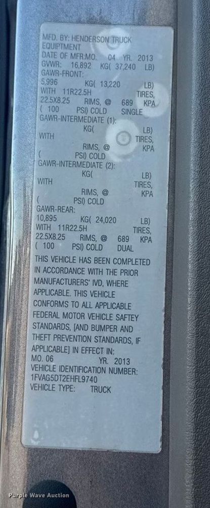 image for item EA2057 2014 Freightliner 108SD dump truck