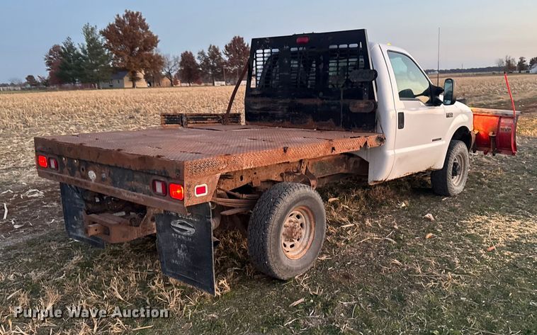 image for item EA2092 2000 Ford F350 Super Duty flatbed pickup truck