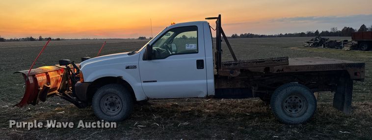 image for item EA2092 2000 Ford F350 Super Duty flatbed pickup truck