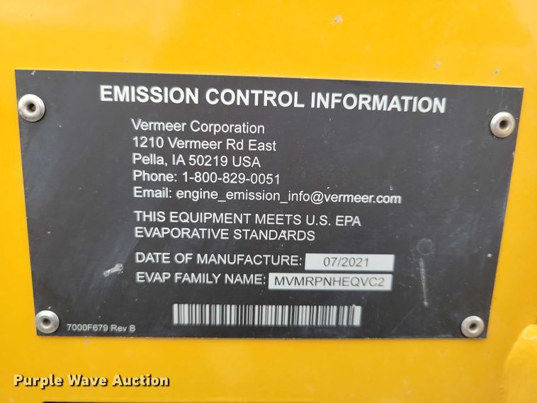 image for item EA2741 2021 Vermeer SC362 stump grinder