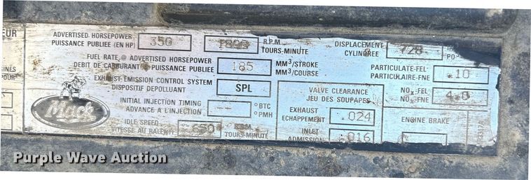 image for item EA7058 1999 Mack RD dump truck