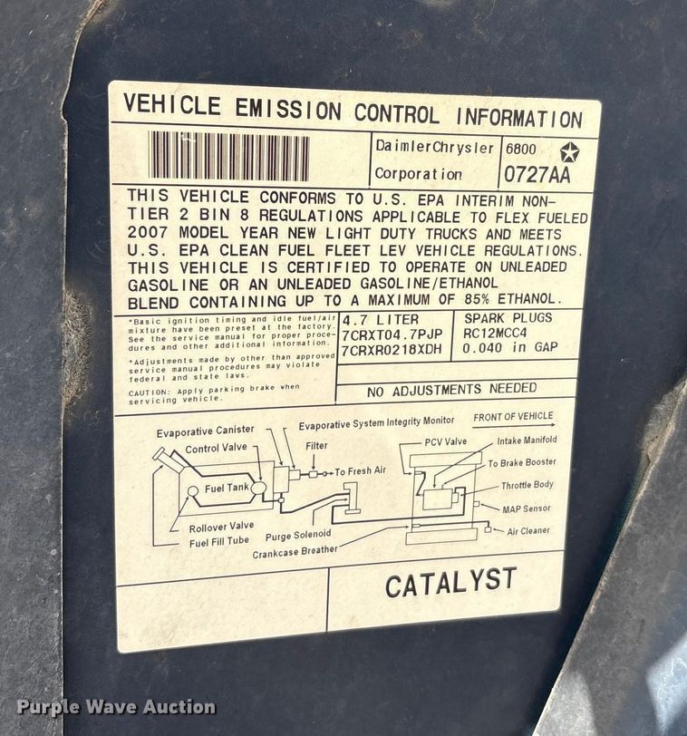 image for item EA7627 2007 Dodge Ram 1500 