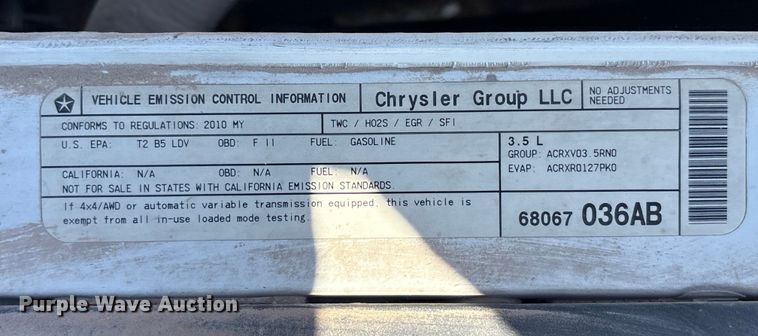 image for item EA7635 2010 Dodge Charger 