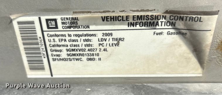 image for item EA7637 2009 Chevrolet Malibu 