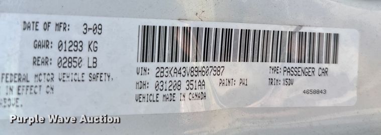 image for item EA7641 2009 Dodge Charger 