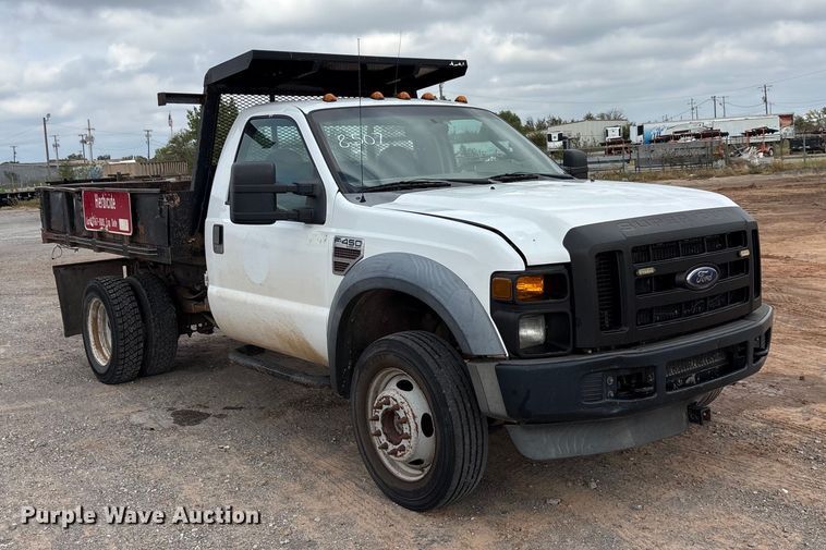 image for item EA7662 2009 Ford F450 Super Duty dump flatbed truck