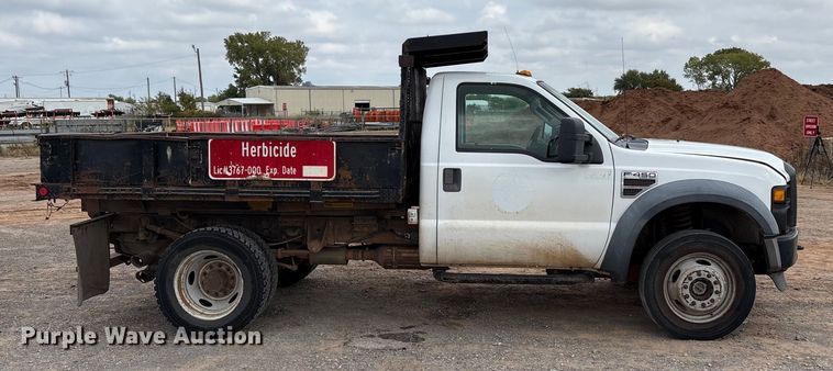 image for item EA7662 2009 Ford F450 Super Duty dump flatbed truck