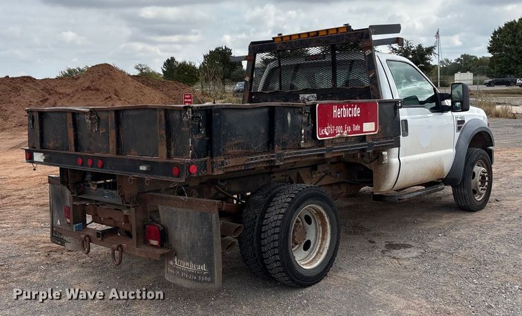 image for item EA7662 2009 Ford F450 Super Duty dump flatbed truck