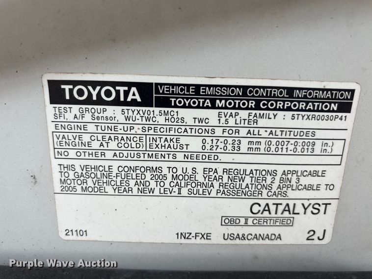 image for item EA7665 2005 Toyota Prius 