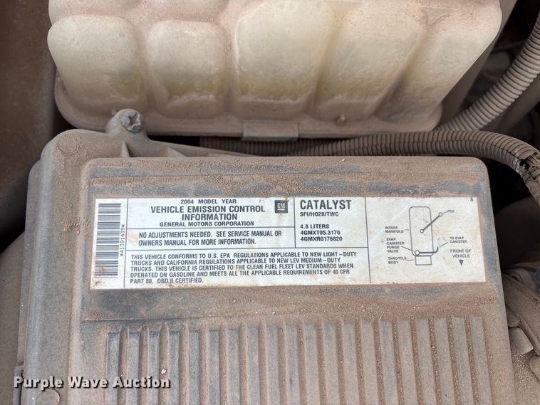 image for item EA7668 2004 Chevrolet Silverado 1500 Ext. Cab pickup truck