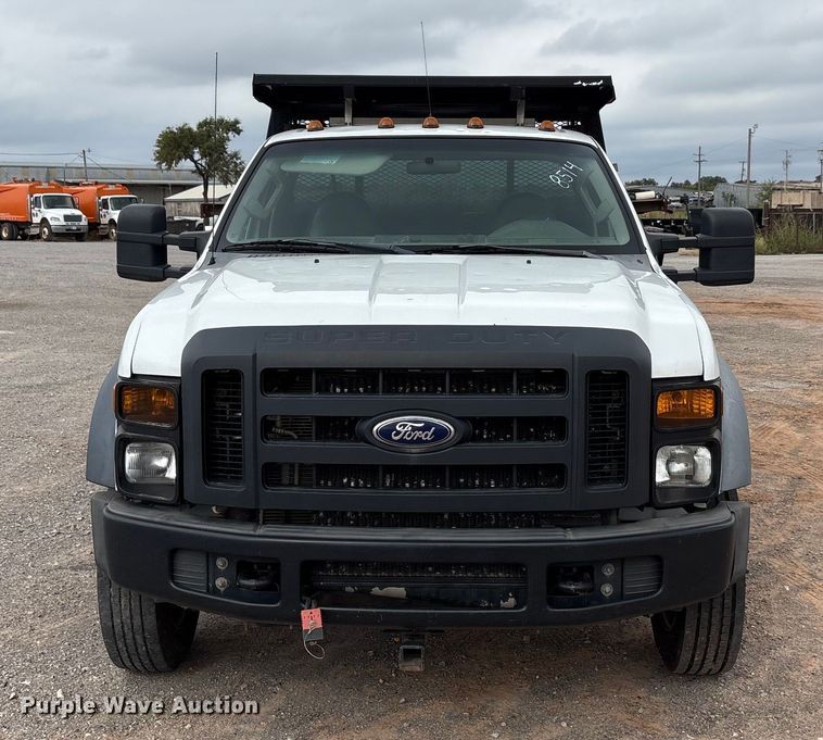 image for item EA7671 2009 Ford F450 Super Duty dump flatbed truck