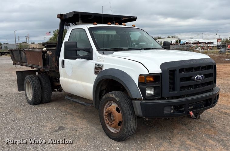 image for item EA7671 2009 Ford F450 Super Duty dump flatbed truck
