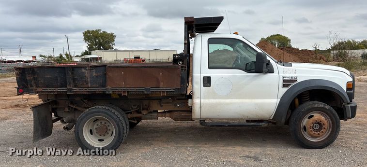 image for item EA7671 2009 Ford F450 Super Duty dump flatbed truck