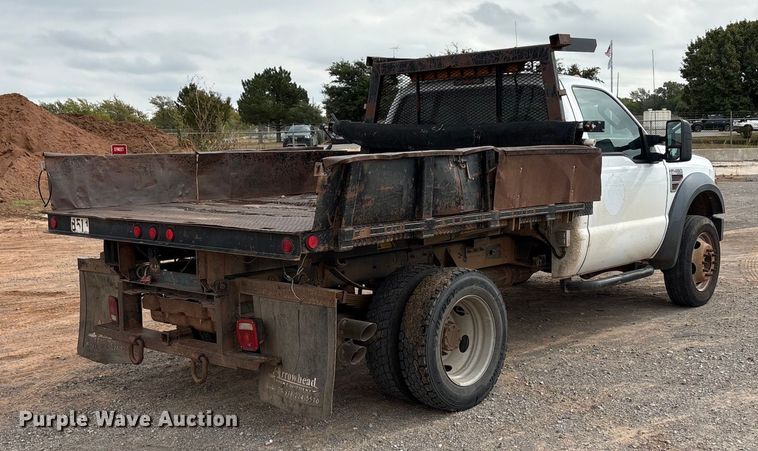 image for item EA7671 2009 Ford F450 Super Duty dump flatbed truck