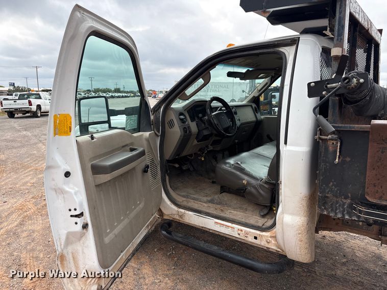 image for item EA7671 2009 Ford F450 Super Duty dump flatbed truck