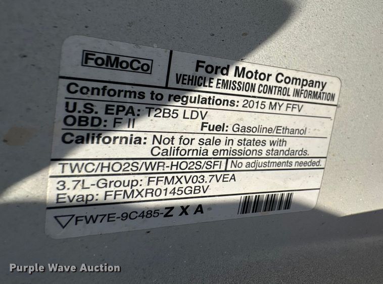 image for item EA7682 2015 Ford Taurus Police Interceptor 