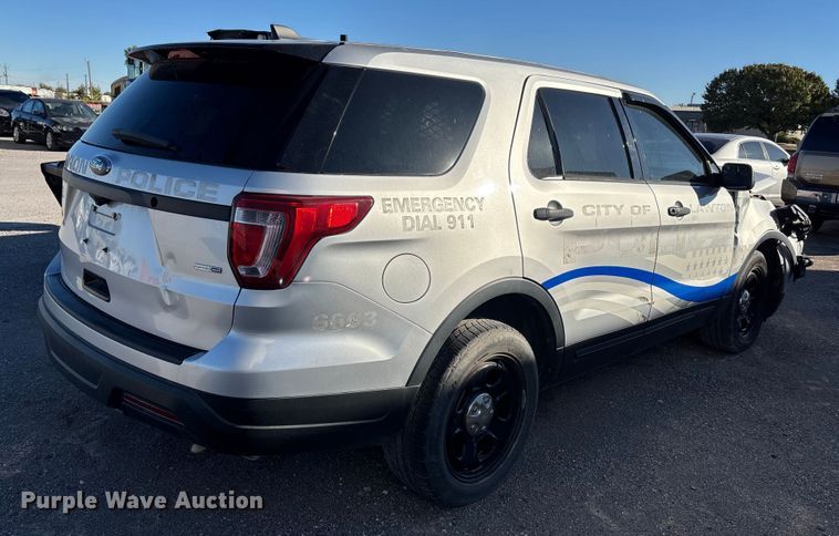 image for item EA7693 2018 Ford Explorer Police Interceptor SUV