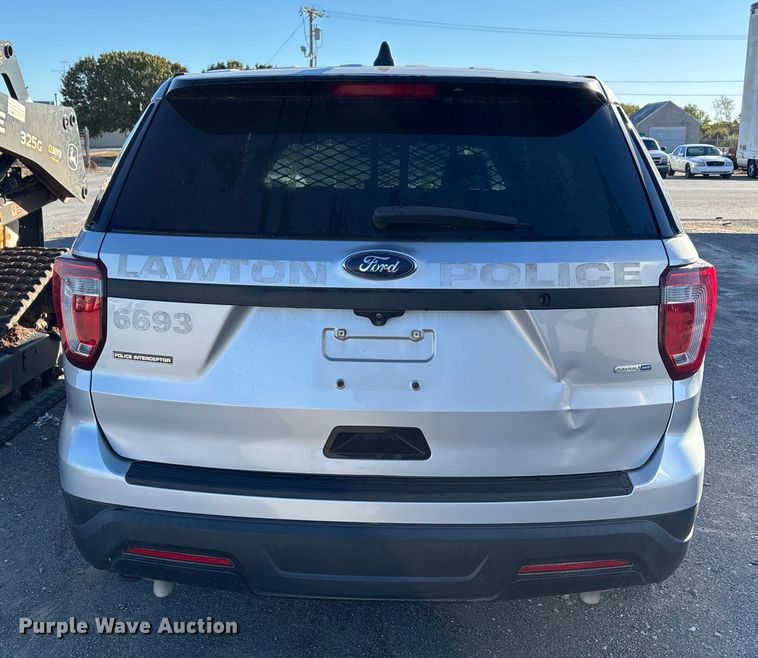 image for item EA7693 2018 Ford Explorer Police Interceptor SUV