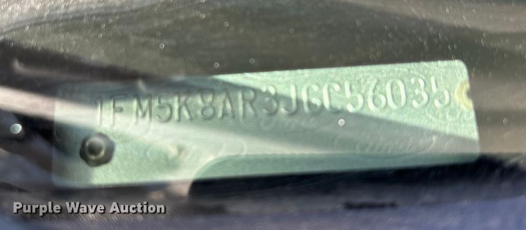 image for item EA7693 2018 Ford Explorer Police Interceptor SUV