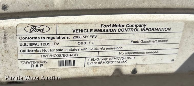 image for item EA7739 2008 Ford Crown Victoria Police Interceptor 