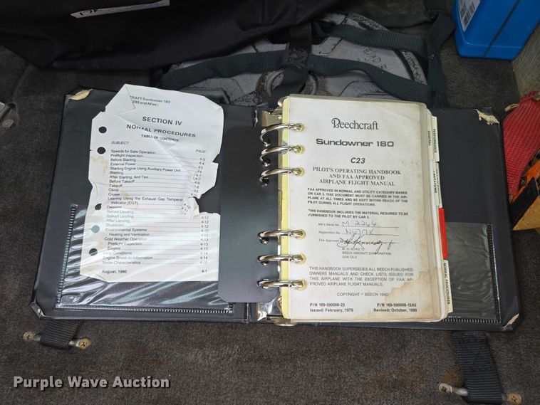 image for item EB1158 1980 Beechcraft Sundowner C23 airplane