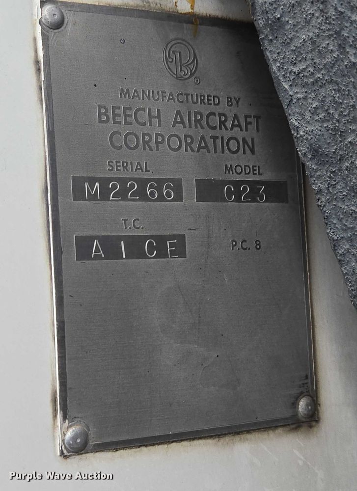 image for item EB1158 1980 Beechcraft Sundowner C23 airplane