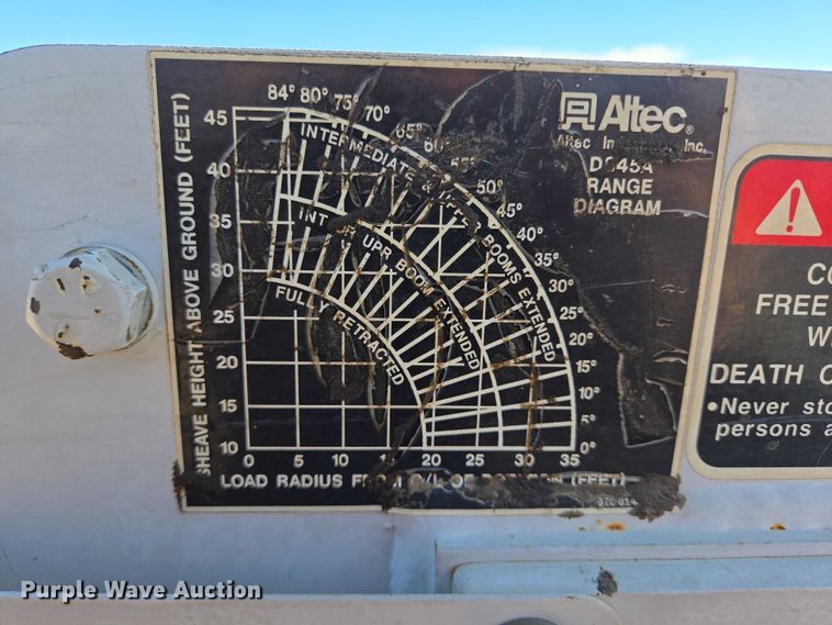 image for item EB1159 2001 GMC C7500 digger derrick truck