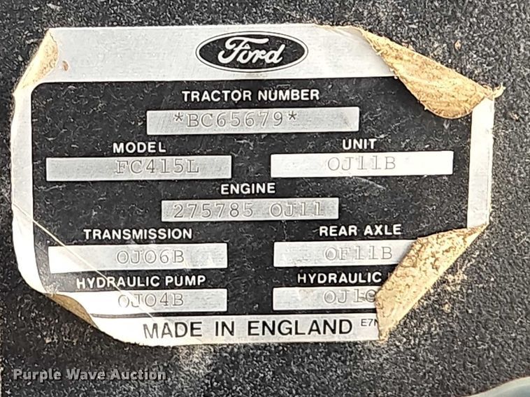 image for item EB1168 Ford 7710 Tiger Special tractor