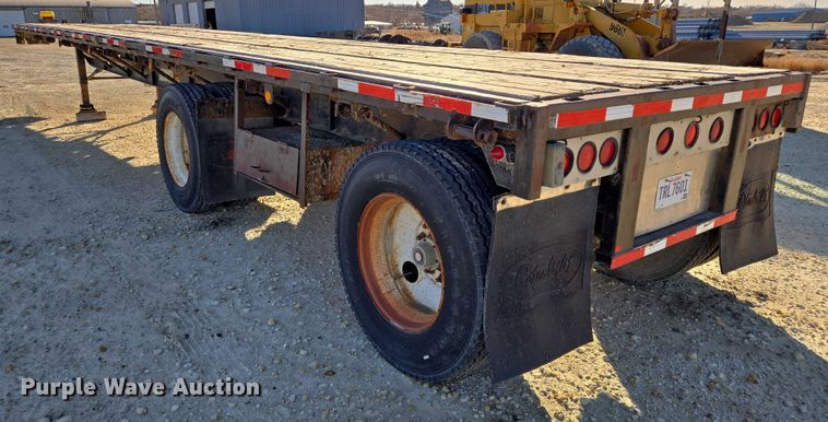 image for item EB1170 1986 Transcraft TL90K-45 flatbed trailer