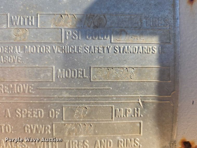 image for item EB1177 1981 Wisconsin 3100-30S equipment trailer