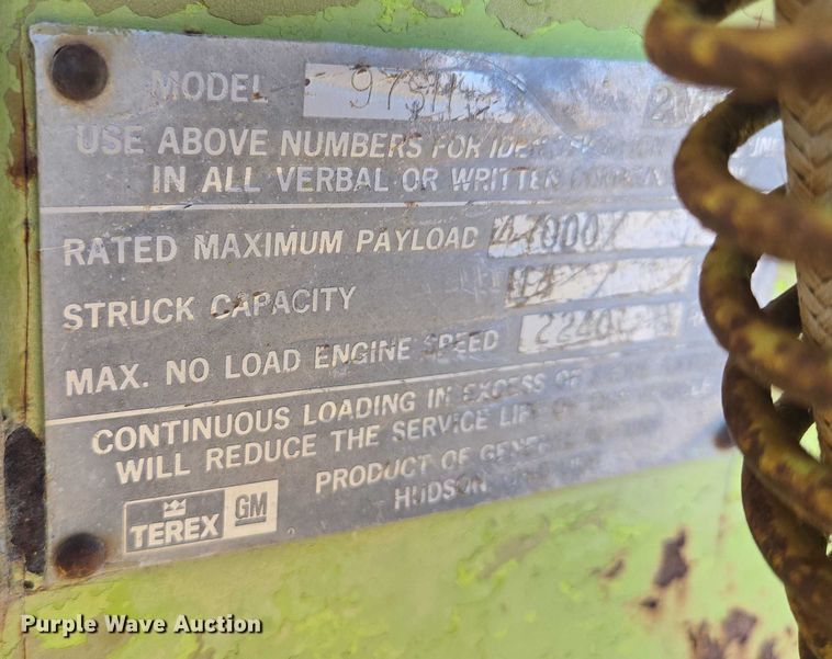 image for item EB1178 1974 Terex TS-14B conventional scraper 